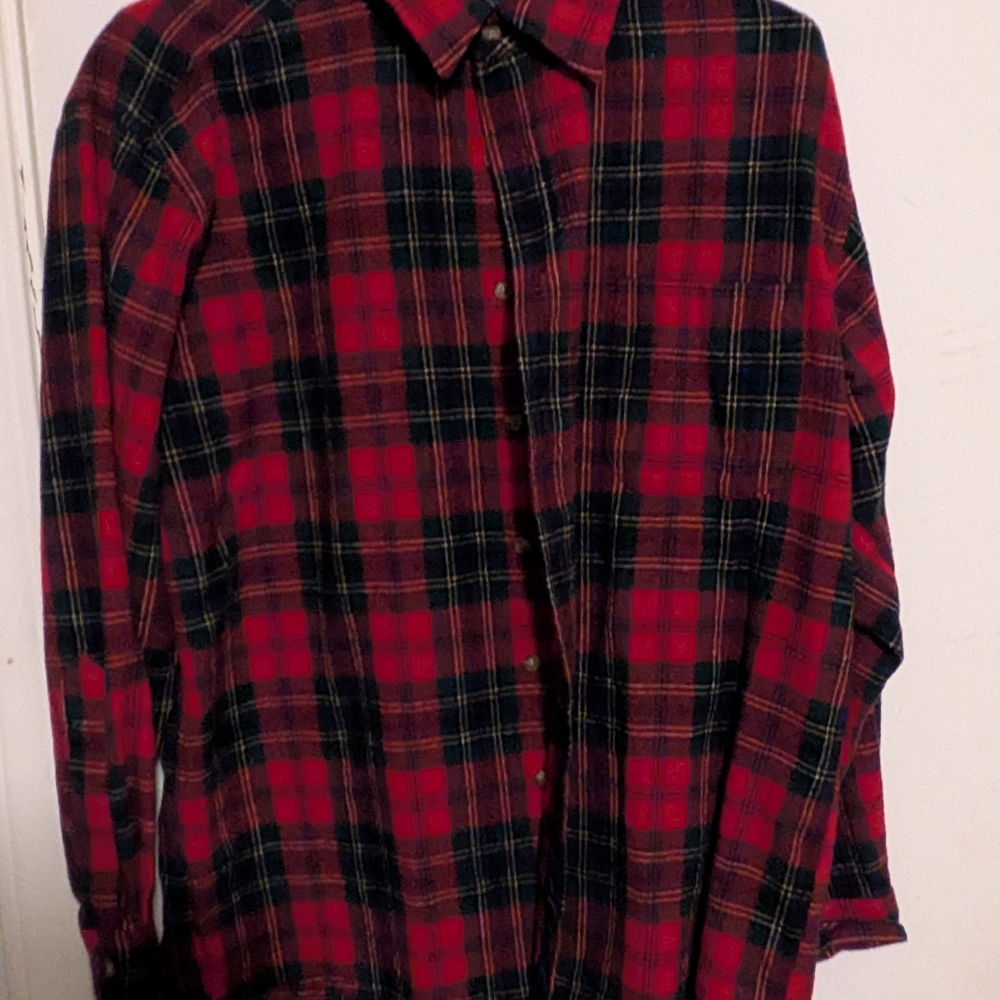 Pendleton Red and Black Plaid Men's Shirt